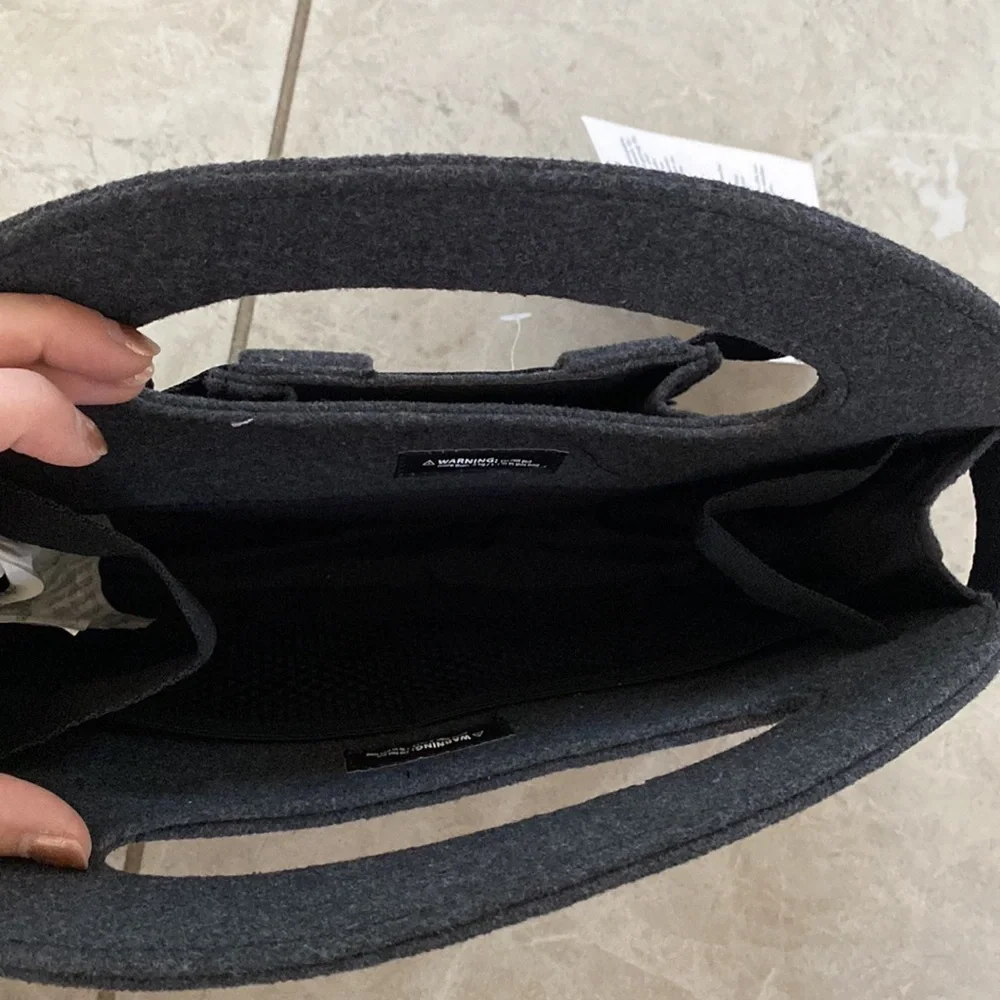 Maclaren NWT Grey Felt Mini Utility Tote